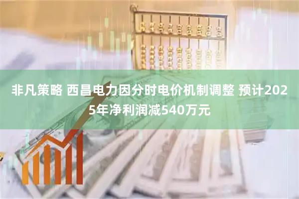 非凡策略 西昌电力因分时电价机制调整 预计2025年净利润减540万元